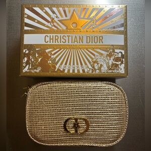 Dior Gold Cosmetic Bag